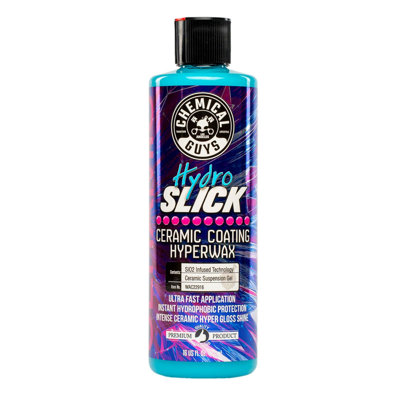 Chemical Guys  HydroSlick Intense Gloss Sio2 Ceramic Coating Hyperwax, Hyper Gloss Shine